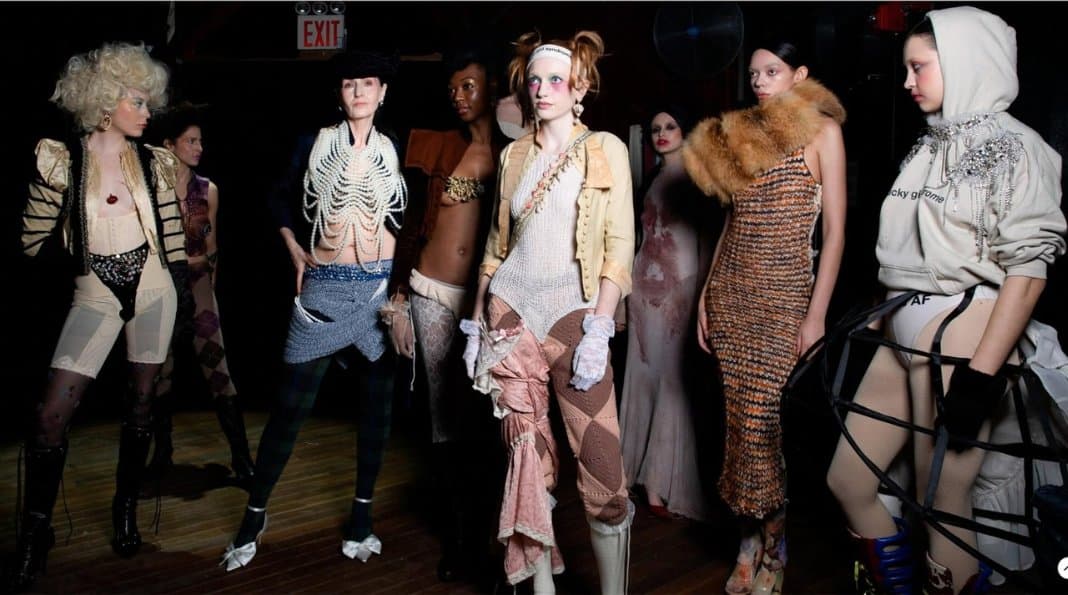 Backstage lineup photographed for Vogue Switzerland